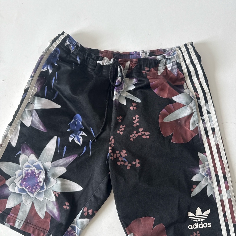 Adidas lotus print shorts
